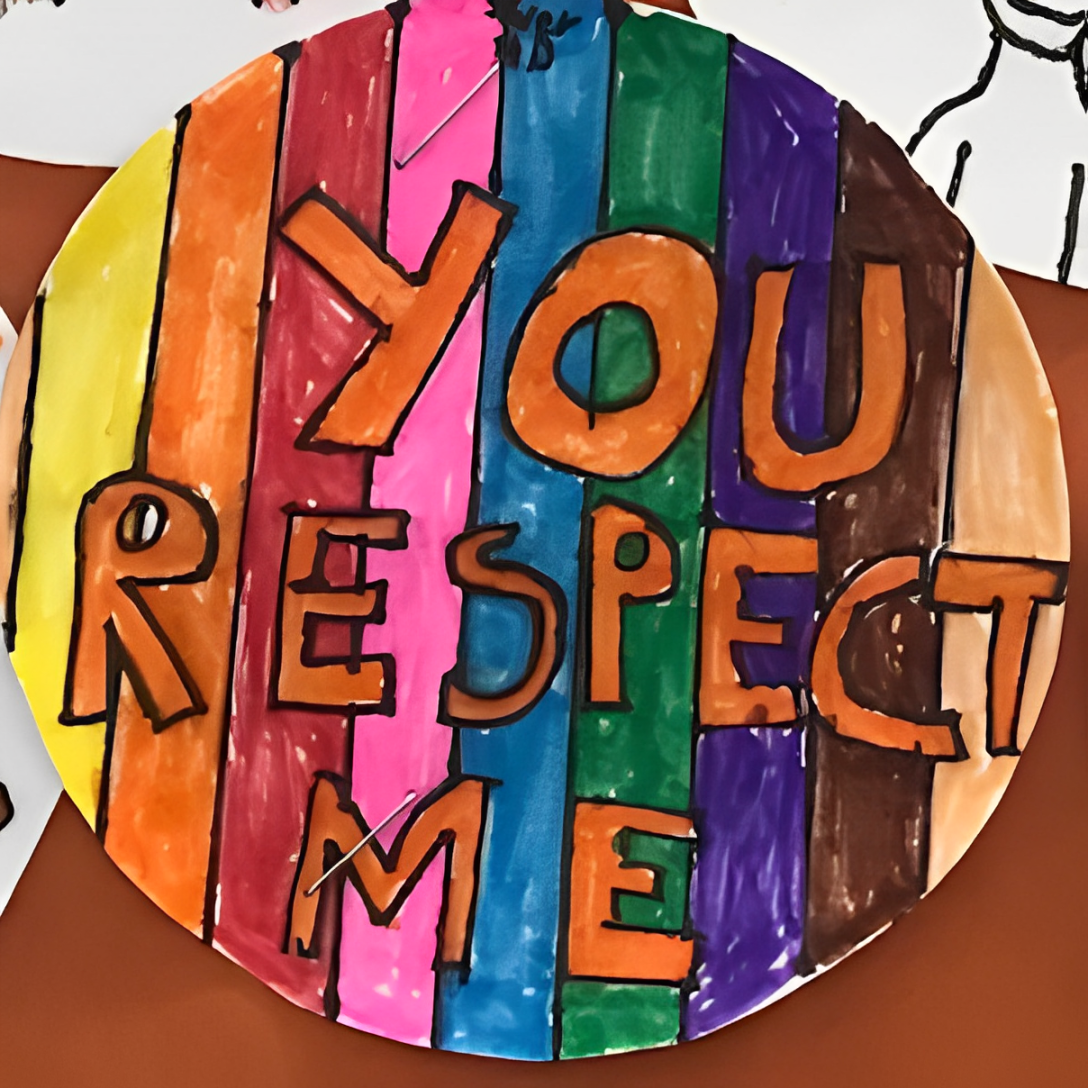 Image provided by Lindsey Bingley. Student artwork after reading When We Are Kind.